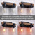 2-Light Farmhouse Vanity Lights for Bathroom, Rustic Bathroom Light Fixtures with Pretty Glass Shade, Rustic Vanity Light for Mirror, Black Wood Wall Sconces for Hallway Bedroom Living Room