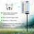Rain Gauge Outdoor, Freeze Proof Rain Gauges Outdoors Best Rated, Upgraded Accurate Rain Measure Gauge for Yard, Thickened Plastic Rain Meter with Stake, Large Font Water Gauge, Adjustable Height