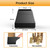 Square Chair Leg Protectors for Hardwood Floors,16 Pcs Silicone Felt Furniture Legs Caps to Prevent Floor from Scratches and Reduce Noise, Easy to Move, (Black, Fit: 0.866-1.14").