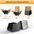 Square Chair Leg Protectors for Hardwood Floors,16 Pcs Silicone Felt Furniture Legs Caps to Prevent Floor from Scratches and Reduce Noise, Easy to Move, (Black, Fit: 0.866-1.14").