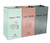 JIALAI HOME Separate Recycling Bin for Kitchen Home - Indoor Recycle Bins (Pink, Green, Gray) Waste Trash Sorting Bins, Reusable Waterproof Affordable Recycle Bags, Pack of 3 Bags