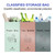 JIALAI HOME Separate Recycling Bin for Kitchen Home - Indoor Recycle Bins (Pink, Green, Gray) Waste Trash Sorting Bins, Reusable Waterproof Affordable Recycle Bags, Pack of 3 Bags