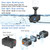 Biling Solar Water Pump Outdoor, Upgraded Solar Fountain Pump Kit with Stake, Solar Powered Water Pump for Bird Bath, Garden, Backyard, Pool, Fish Tank