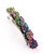 Women's Rhinestone Metal Hair Barrette Clip Hair Pin Antique Silver IMB2100, Multi
