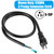 VSEER 6FT 12AWG 3 Prong Heavy Duty Universal AC Appliance Replacement Power Cord with Pigtail Open Wiring End. SJTW 12Gauge 20Amp 3 Conductor Wire Extension Cable, Black, PLG-END-02B-ALL