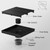 Sharpeye 8 Inch Square Shower Drain with Removable Wedge Wire Pattern Grate, Matte Black 304 Stainless Steel Shower Floor Drain for Bathroom, CUPC Certified, Includes Hair Strainer