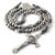 HanlinCC Large and Heavy Stainless Steel Beads Rugged Durable Paracord Rosary Necklace for Men with St.Michael Center Piece and St.Benedict Crucifix (Grey Paracord Rosary) HanlinCC Large and Heavy Stainless Steel Beads Rugged Durable Paracord Rosary Necklace for Men with St.Michael Center Piece and St.Benedict Crucifix (Grey Paracord Rosary)