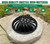 Natotela 20in Ductile Iron Atrium Drain Grate with Hinge and Frame, Dome Metal Overflow Relief Gully Grate with Bolted Down Base, Cast Iron Sewage Drain Grates for Garden,Yard,Lawn(Overall Size 23")