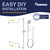 HammerHead Showers® Solid Metal 27.5 Inch Shower Slide Bar Set and Handheld Shower Head with Hose — CHROME — 2.5 GPM High Pressure Spray Wand — Easily Adjust Height & Angle of Handshower