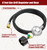 CALPOSE 6 Feet Propane Hose with Regulator & Gauge, Universal Gas Grill Regulator for Blackstone 28''/36'' Griddle, Weber Grill, Propane fire Pit and More, 3/8" Female Flare for Most LP Gas Grills
