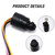 Ignition Switch, Boat Push to Choke 6 Wire Base Ignition Key Switch Replacement for Mercury 87-88107A5 with 2 Keys 6 Wire Connectors