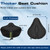 Zacro Bike Seat Cushion - Gel Padded Bike Seat Cover for Men Women Comfort, Extra Soft Exercise Bicycle Seat Compatible with Peloton, Outdoor & Indoor Bike Saddles(Large, Black)