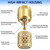 Brass Foot Valve 3/4 inch NPT Heavy Duty Spring Mesh Check Valve Female Connection One Way Foot Valves Backflow Preventer with Holes Strainer Filter for Well Jet Pumps (3/4'' NPT)