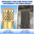 Brass Foot Valve 3/4 inch NPT Heavy Duty Spring Mesh Check Valve Female Connection One Way Foot Valves Backflow Preventer with Holes Strainer Filter for Well Jet Pumps (3/4'' NPT)