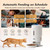 Automatic Cat Feeder - 5L Anti-Clog Cat Food Dispenser Keeps 2-15mm Dry Food Fresh, 10s Voice, 1-6 Meals/Day, Programmable Portions, 180-Day Battery Life, Easy to Clean Auto Pet Feeder for Small Dog