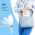 Sifolo 30x Magnifying Mirror, Travel Hand Mirrors with Handle - Double Side Handheld Mirror with 1X 30X Magnification & Adjustable Handle, Hand Held Foldable Travel Mirror for Makeup(Pearl White)