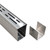 Channel Drain 2" Wide x 3' 3-5/8" Sections x 1 Pc,Silver Outdoor Pool Deck Drain Channel 304 Stainless Steel with Coupling,Pool Drain for Concrete/Paver/Patios/Walkways
