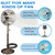 Sumery Outdoor Misting Fan Kit for a Cool Patio Breeze,Water Mister Spray for Cooling Outdoor,19.7FT (6M) Misting Line +5 Brass Mist Nozzles +a Brass Adapter Fit to Any Outdoor Fan (33FT/10M)