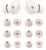 ALXCD Ear Tips Compatible with Beats Studio Buds+, S/M/L 3 Sizes 6 Pairs Soft Silicon Earbuds Replacement Tips Eartips, Compatible with Beats Studio Buds+, 6 Pairs, Ivory