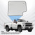 Convitex Passenger Right Side Upper Mirror Glass for 2019-2024 Chevy Silverado & GMC Sierra 1500 2500 HD 3500 HD