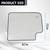 Convitex Passenger Right Side Upper Mirror Glass for 2019-2024 Chevy Silverado & GMC Sierra 1500 2500 HD 3500 HD