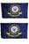 AES 3x5 U.S. Navy Emblem Heavy Duty Polyester Nylon 200D Double Sided Flag Banner House Banner Double Stitched Fade Resistant Premium Quality