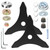 Huazu Brush Cutter Blades, 3 Teeth Carbon Steel Weed Wacker Replacement Blade with Adapter Kits, Fits Husqvarna, Stihl, Ego, Oregon, Makita Brush Cutters, Weedwacker (2-Pack)
