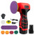 Cordless Sander, 3" Palm Sander with 16.8V 3.0Ah Li-ion Battery, 3500RPM Mini Polisher, 19 Accessories Sanders Tool for Sanding/Polishing/Waxing/Cleaning
