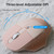 Wireless Ergonomic Keyboard and Mouse Combo with PU Wrist Rest, Carpal Tunnel Keyboard, 2.4G Colorful Split Ergo Keyboard, Comfortable Natural Typing, Compatible with PC/Laptop (Milk Tea)