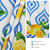 bnhjsdw Blue Lemon Outdoor Tablecloth with Umbrella Hole for Round Table, Waterproof Lemon Patio Table Cloth with Zipper - 60 x 60 inches
