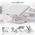 BoYata Laptop Stand, Adjustable Laptop Riser with Slide-Proof Silicone and Protective Hooks, Aluminum Notebook Stand for Laptop up to 15 Inches, Laptop Holder Compatible for MacBook (Silver-2)