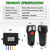 STEGODON 12V Wireless Winch Remote Control Kit 2 Remotes 98 FT Range Universal Replacement for 5-Wire Control Group Contactor Truck ATV SUV Off-Road Recovery