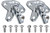 OER Sun Visor Bracket Set Fits 1959-1963 Bel Air Biscayne Impala Nomad LeSabre
