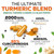 Turmeric Curcumin Supplement - 2000mg Organic Turmeric Per Serving - 95% Curcuminoids, Ginger & BioPerine Black Pepper for Best Absorption - Natural Vegan Joint Support, Bottled in USA - 120 Capsules