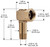 Liberty Garden 4000 Brass Swivel for models 698, 703, 703-S2, 706, 708, 840, 840-S, 840-SB, 870, 871, 871-S, 872, 880, 885, 890
