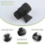 Aomasi Shower Shut off Valve Matte Black, Brass Bathroom Water Restrictor for Shower Head