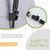 Aomasi Shower Shut off Valve Matte Black, Brass Bathroom Water Restrictor for Shower Head