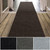 iCustomRug Ribbed Hallway Runner – 3'x10' Brown, Indoor/Outdoor, Non-Slip TPR Rubber Backing, Low-Profile All-Weather Carpet, Non-Shedding & Easy Care, Utility Rug Ideal for High Traffic Areas