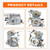 Hipa 545070601 PP4218A Carburetor for Poulan P3314 P3816 P4018 P3416 PP3416 PPB4218 PPB3416 PP4018 PP3516 PP3816 PPB4018 S1970 Power Gas Chainsaw C1M-W26 Carb with 530057925 Filter Tune-up Kit