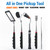 Telescoping Magnetic Pick Up Tool with 1lb& 15lb Pickup Rod, Round& Square 360 Swivel Adjustable Inspection Mirror, Flexible LED Flashlight, Fathers Day Dad Gifts, Birthday Gifts for Men Women Him