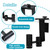 2packs Adjustable Pool Fence Hooks Metal Pool Tool Organizer and Holder Black Hangers for Pool Cleaning Tools Pool Fence Equipment Hooks for Poles Brush Swimming Accessories