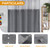 eachope 1 Pack Fabric Snap-in Shower Curtain Liner Replacement,Compatible with No Hook Shower Curtain with Snap in Liner, Removable & Water-Repellent,Machine Washable,70x54,Grey