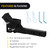 Fullwatt Folding 2" Trailer Hitch Adapter, Hitch Extender 2 Inch with 16.3'' Length, 500LB Extension Compatible