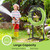 TomCare Garden Hose Holder Upgraded Water Hose Holder Heavy Duty 4 Spikes Hose Hanger Holds 160 Feet Hoses Stable Freestanding Hose Storage Organizer for Outside Yard