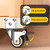 HOLKIE Side Mount Casters Wheels 2.5 Inch with Heavy Duty Thickened L-Shaped Plate Double Ball Bearing Swivel Casters Set of 4 Holding 350 LBS Ideal Wheels for Furniture,Planters,Small Tables…