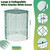 6 Pack Garden Plant Protectors from Animals with Stakes, Metal Mesh and Detachable Covers Wire Plant Cage for Keeping Bunny Animals Out, Chicken Wire Cover Garden Protect (12 * 13 in)