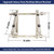 WeCooper Rooftop Mini Split Mount Bracket 9000to24000BTU,Heavy Duty Adjustable Roof Bracket More Stability&Level for for Ductless MiniSplit Air Conditioner Condenser Unit&Heat Pump,Support to 330LB