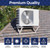 WeCooper Rooftop Mini Split Mount Bracket 9000to24000BTU,Heavy Duty Adjustable Roof Bracket More Stability&Level for for Ductless MiniSplit Air Conditioner Condenser Unit&Heat Pump,Support to 330LB