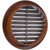 Vent Systems - Pack of 2-4'' Inch Brown Soffit Vent Cover - Round Air Vent Louver with Built-in Mesh Screen - HVAC Vents for Home Office, Dryer, Kitchen, Bathroom Vent Cover - Ceiling, Wall Vent