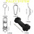 Heavy Rope Hoist Stainless Steel Pulley System with Storage Straps for Kayak Hanger Cargo Ceiling Storage Overhead Storage Watercraft Garage Storage Kayak Wall Hanging Sling Rope Tightening System